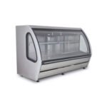 Vitrina Exhibidora Vidrio Curvo 182cm Acero Inox Torrey DRD6-AI - Imagen 2