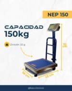 Bascula de plataforma 150 kg Noval NEP-150 - Imagen 2