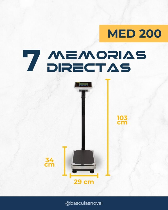 Bascula media 220 kg Noval MED-200 - Imagen 2