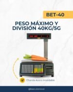 Bascula etiquetadora 40 kg Noval BET-40 - Imagen 4