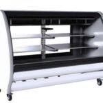 Vitrina Exhibidora Vidrio Curvo Blanca 200cm Torrey TEM200 LS