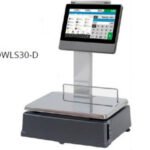 Bascula Etiquetadora Pantalla Touch Frontal y Posterior Cliente en Torreta30 kg Torrey DWLS30-D