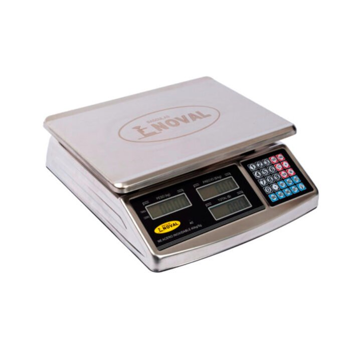 Bascula comercial 40 kg Noval NE-INOX - Imagen 3
