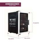 Refrigerador Cava de Vinos Negro 10 Botellas 1.9 Pies Imbera 1024301 CAVA DE VINOS - Imagen 5