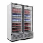 Refrigerador Vertical 2 Puertas Cristal Luz Led 42 Pies (1023306) Imbera G342 2P