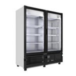 Refrigerador Vertical 2 Puertas Cristal Luz Led 35 Pies (1025397) Imbera VRD35 D
