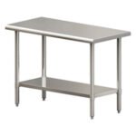 Mesa Acero Inox 122x60x87cm con Entrepaño Inferior Torrey EMT4 AI TOR