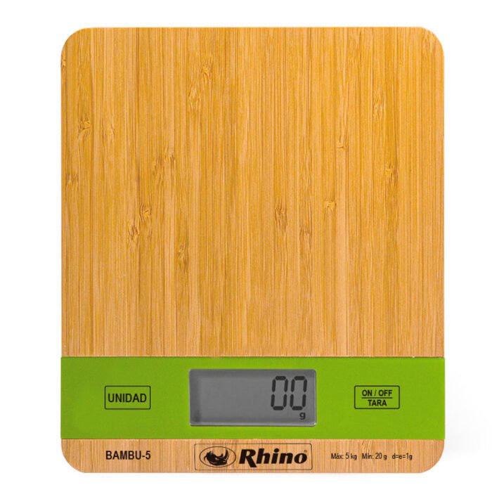 Bascula De Uso Domestico 5 Kg Rhino BAMBU-5 - Imagen 3