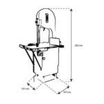 Sierra Carnicera Aluminio Abrilantado 5HP 220V Torrey 0ST355AI - Imagen 5