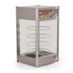 Vitrina Caliente Giratoria Para Pizza 4 Charolas 14" Torrey VCG-46/97
