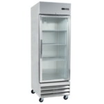Refrigerador Vertical 1 Puerta Cristal Acero Inox 409.7L Torrey RVCA-23UI