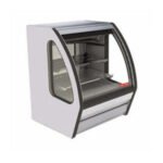 Vitrina Exhibidora Vidrio Curvo 91.5cm Blanco Torrey DRD3-B