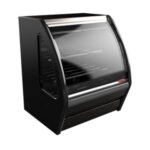 Vitrina Exhibidora Vidrio Curvo 91.5cm Negro Torrey DRD3-N