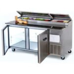 Mesa Refrigerada Preparacion Acero Inox 2 Puertas 22.45 Pies Torrey PTP11