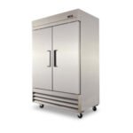 Refrigerador Vertical 2 Puertas Solida Acero Inox 47 Pies Torrey RVSA-47UI