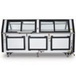 Vitrina Carnicera Tramo Exhibidor Vidrio Frontal Abatible Inox 250cm Torrey TEC250LIFTL - Imagen 2