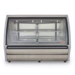 Vitrina Exhibidora Vidrio Curvo 152cm Acero Inox Torrey DRD5-AI - Imagen 3