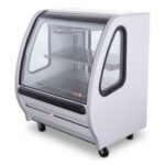 Vitrina Exhibidora Vidrio Curvo Blanca 100cm Torrey TEM100 LS - Imagen 2