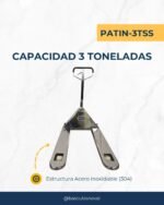 Patín Hidráulico 3 TON de Acero Inoxidable PATIN-3TSS - Imagen 4