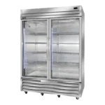 Congelador Acero Inoxidable 49ft Puerta Cristal GAST GP-CV-2PV-49