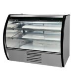 Vitrina de acero inoxidable Curva 19ft VG-C-120 AI