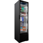 Refrigerador Vertical Negro 1 Puerta Cristal Luz Led 8 Pies (1030599) Imbera VR08