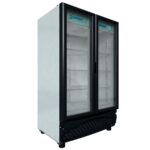 Refrigerador Vertical Negro 2 Puertas Cristal Luz Led 26 Pies (1030601) Imbera VRD26 D