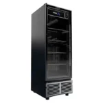 Refrigerador Vertical Negro 1 Puerta Cristal Luz Led 25 Pies (1030628) Imbera VR25 D
