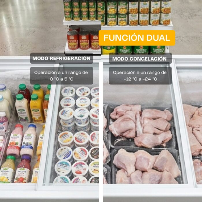 Congelador Tapa Cristal Plano 12 ft³ Rhino CONGECRI-12P - Imagen 3