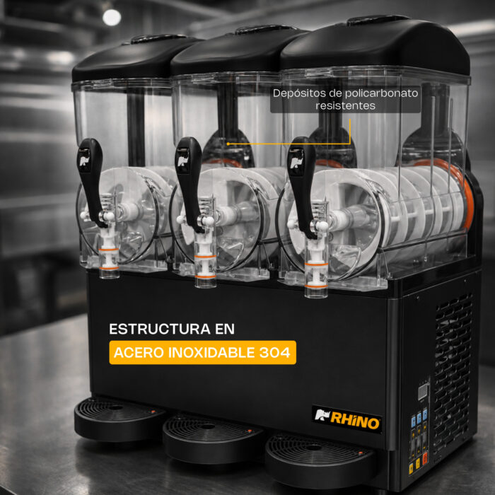 Máquina Granizadora 36 L 3 Tanques Rhino MAGRA-3T - Imagen 5